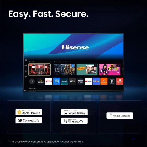Telewizor Hisense 65E7S PRO DLED 65" 4K Ultra HD 144Hz VIDAA Dolby Atmos DVB-T2 Czarny
