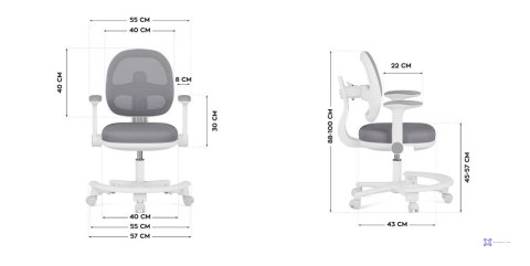 Fotel obrotowy Junior 3.6 Grey
