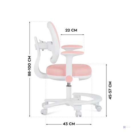 Fotel obrotowy Junior 3.6 Pink