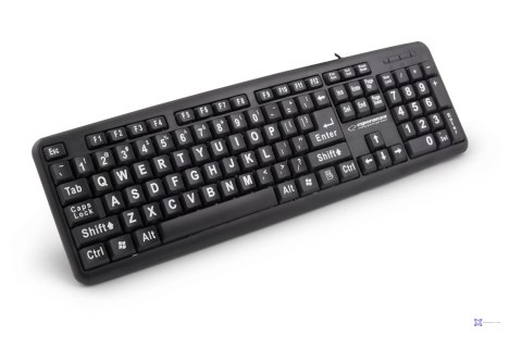 Klawiatura Esperanza Florida EK129 (USB 2.0; (US); kolor czarny)