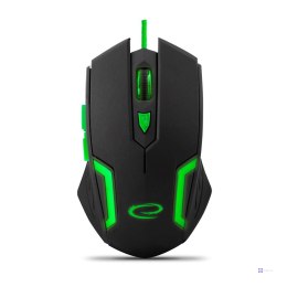 Mysz komputerowa Esperanza Fighter EGM205G (optyczna; 2400 DPI; kolor czarny)