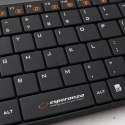 Zestaw klawiatura + mysz Esperanza EK122K (USB 2.0; (US); kolor czarny; laserowa)