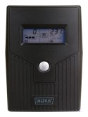 Digitus DN-170064-LCD zasilacz UPS Technologia line-interactive 0,8 kVA 480 W 2 x gniazdo sieciowe (OUTLET)