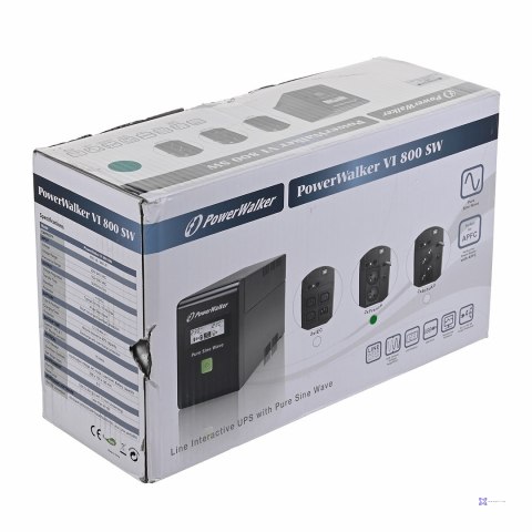 Zasilacz UPS POWER WALKER VI 800 SW FR (TWR; 800VA) (OUTLET)