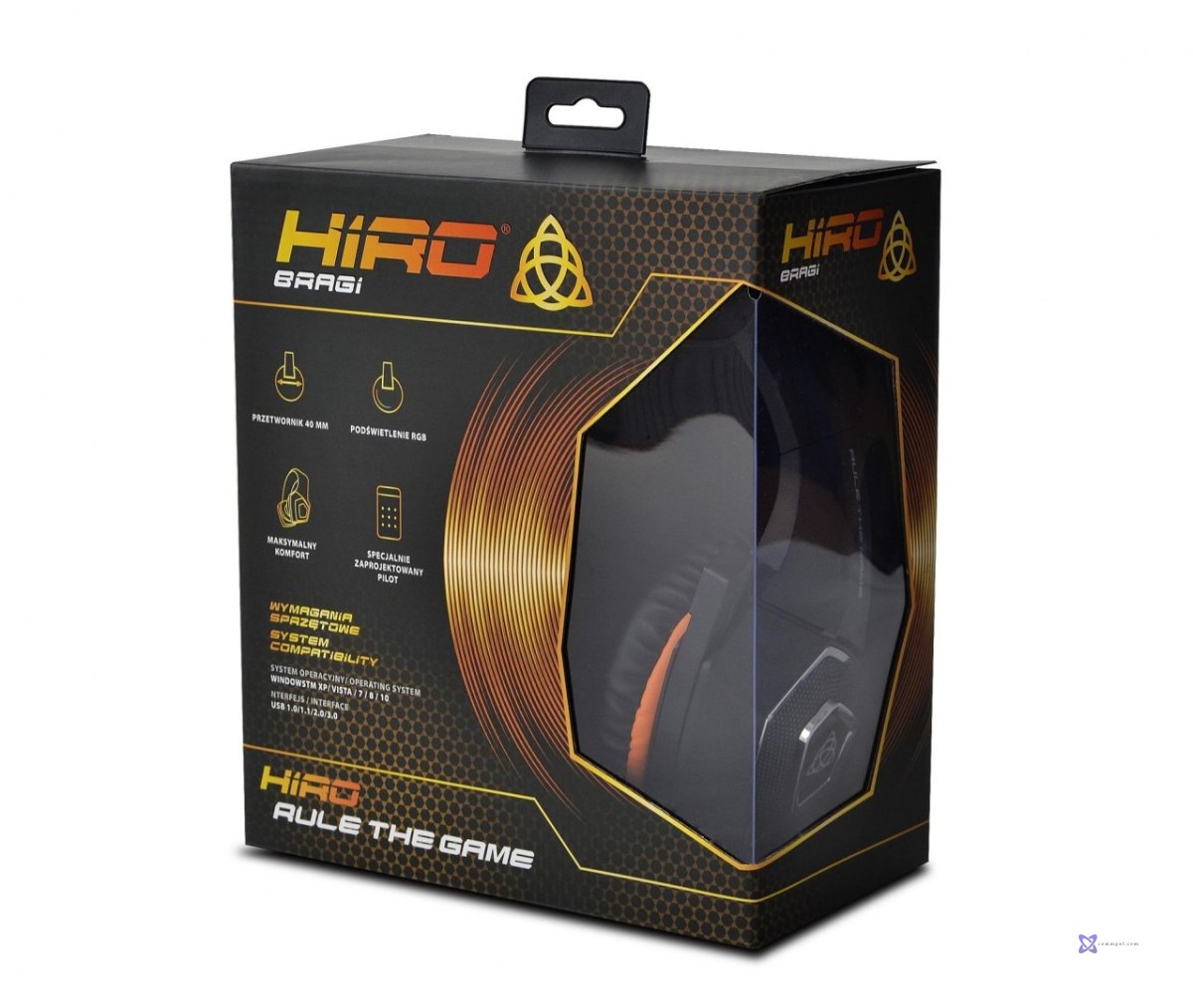 Słuchawki z mikrofonem dla graczy HIRO BRAGI