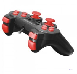 Gamepad Esperanza EGG106R (PC, PS2, PS3; kolor czarny, kolor czerwony)