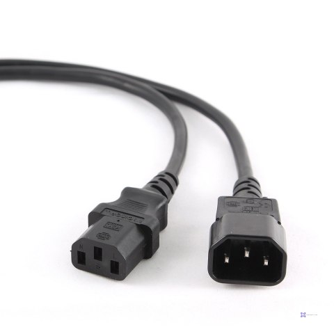 Kabel zasilający, przedłużający IEC 320 C13/C14 z certyfikatem VDE Gembird PC-189-VDE-5M (5 m)