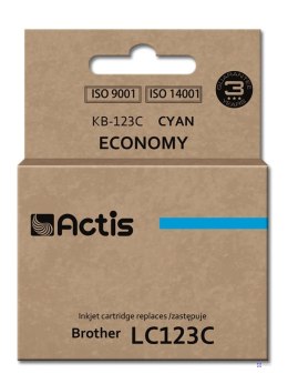 Actis KB-123C Tusz (zamiennik Brother LC123C/LC121C; Standard; 10 ml; niebieski)