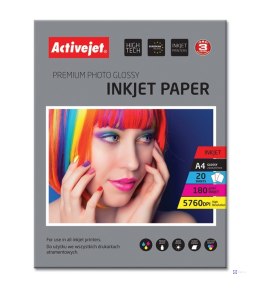Activejet AP4-180G20 Papier fotograficzny błyszczący (A4; 20 szt.)