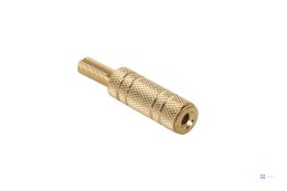 Gniazdo Jack 3.5mm st. kabel gold