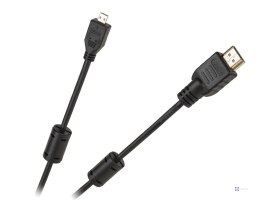 Kabel wtyk HDMI typ A - wtyk mikro HDMI typ D Cabletech economic