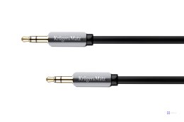 Kabel stereo jack 3.5 wtyk - wtyk 1.5m Kruger&Matz kabel sprężynka