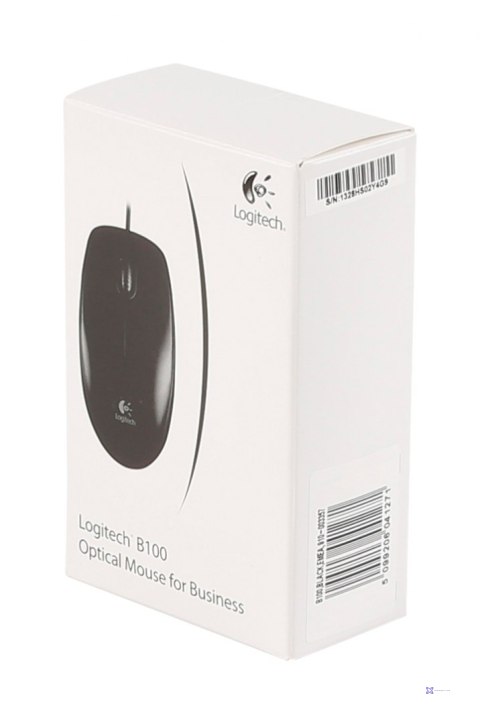 Mysz Logitech B100 910-003357 (optyczna; 800 DPI; kolor czarny)