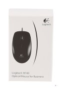 Mysz Logitech B100 910-003357 (optyczna; 800 DPI; kolor czarny)