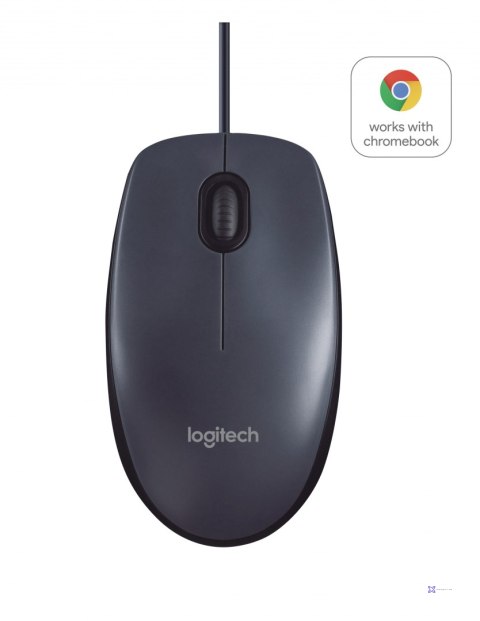 Mysz Logitech B100 910-003357 (optyczna; 800 DPI; kolor czarny)