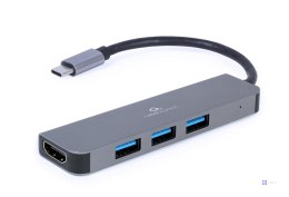 Multiadapter USB Type-C 2 w 1 (3x USB 3.2 + HDMI) Gembird