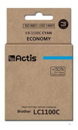 Actis KB-1100C Tusz (zamiennik Brother LC1100C/980C; Standard; 19 ml; niebieski)