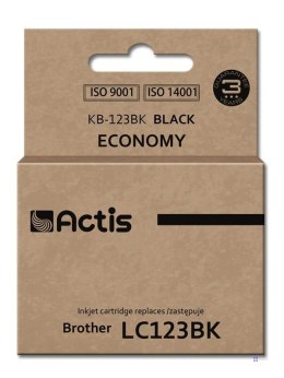 Actis KB-123Bk Tusz (zamiennik Brother LC123BK/LC121BK; Standard; 15 ml; czarny)