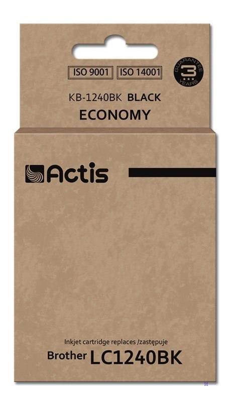 Actis KB-1240Bk Tusz (zamiennik Brother LC1240BK/LC1220BK; Standard; 19 ml; 600 stron, czarny)