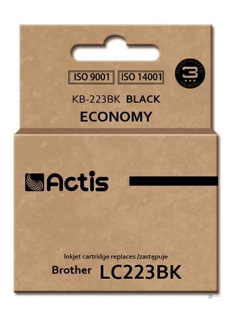 Actis KB-223Bk Tusz (zamiennik Brother LC223BK; Standard; 16 ml; czarny)