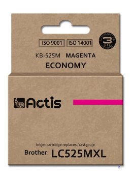Actis KB-525M Tusz (zamiennik Brother LC525M; Standard; 15 ml; czerwony)