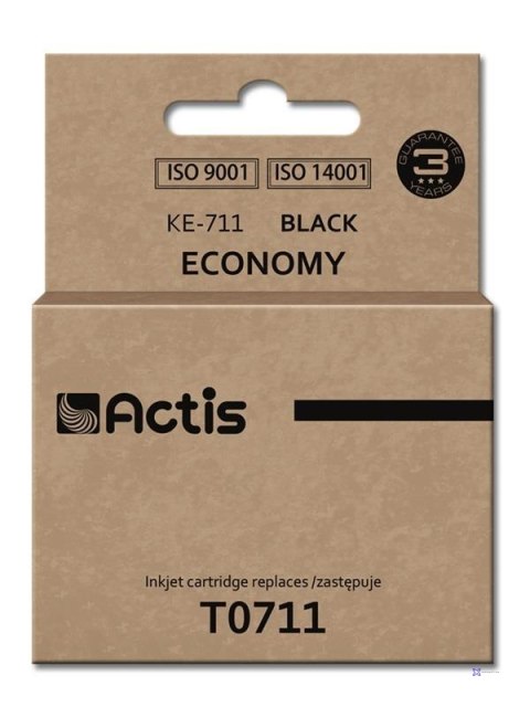 Actis KE-711 Tusz (zamiennik Epson T0711, T0891, T1001; Standard; 15 ml; czarny)