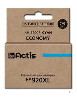 Tusz ACTIS KH-920CR (zamiennik HP 920 XL CD972AE; Standard; 12 ml; niebieski)