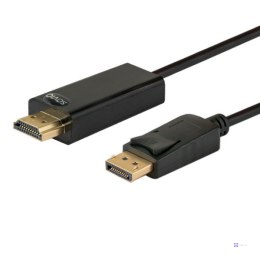 Kabel SAVIO CL-56 (DisplayPort M - HDMI Typ A; 1,5m; kolor czarny)