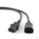 Kabel zasilający, przedłużający IEC 320 C13/C14 z certyfikatem VDE Gembird PC-189-VDE-3M (3 m)