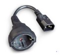 Kabel zasilający Gembird PC-SFC14M-01 IEC 320 C14 - schuko(F) do UPS 15 cm