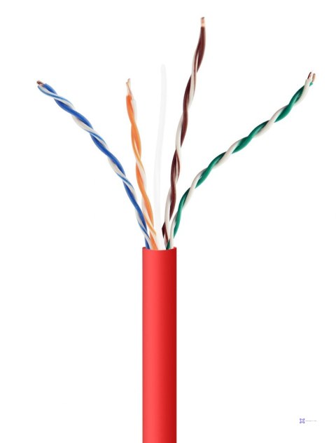 Kabel sieciowy UTP Gembird UPC-5004E-SOL-R kat. 5e drut 305m (czerwony)