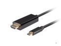 LANBERG KABEL USB-C(M)->HDMI(M) 0.5M 4K 60HZ CZARNY CA-CMHD-10CU-0005-BK