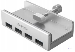 Hub USB Orico MH4PU-P-SV-BP 4x USB-A, 5Gbps, aktywny, biurkowy