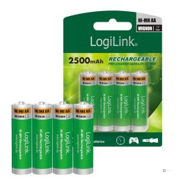 Akumulatory AA Ni-MH LogiLink LR6RB4, 1.2V, 4szt