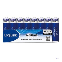 Baterie alkaliczne LR6 LogiLink LR6F8, AA, 8szt