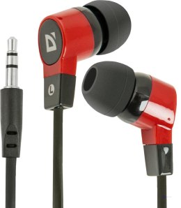 Słuchawki Defender BASIC 619 douszne czarno-czerwone