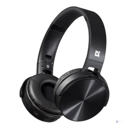 Słuchawki z mikrofonem Defender FREEMOTION B555 bezprzewodowe Bluetooth + MP3 Player czarne