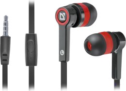 Słuchawki z mikrofonem Defender PULSE 420 douszne 4-pin czarno-czerwone