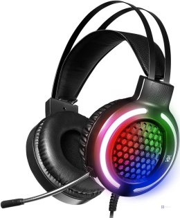 Słuchawki z mikrofonem Defender PYRO podświetlane RGB Gaming + GRA