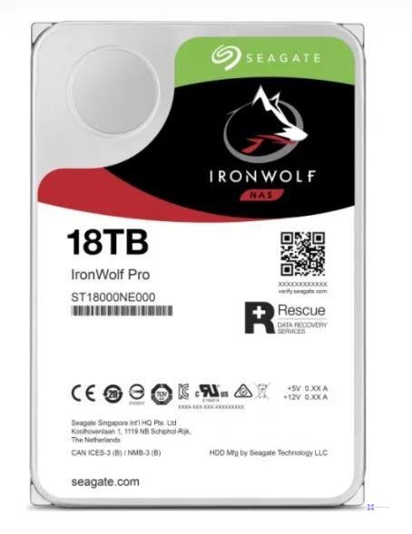 Dysk SEAGATE IronWolf™ PRO 18TB ST18000NE000 7200 256MB SATA III NAS