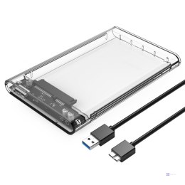 Obudowa na dysk Orico 2139U3-CR-EP HDD/SSD 2,5" USB 3.1, 5 Gbps, clear