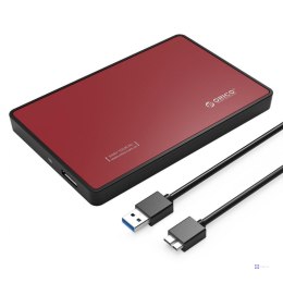 Obudowa na dysk Orico 2588US3-V1-RD-EP SATA, 2,5" USB 3.1 metal czerwona