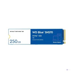 Dysk SSD WD Blue SN570 250GB M.2 2280 PCIe NVMe (3300/1200 MB/s) WDS250G3B0C