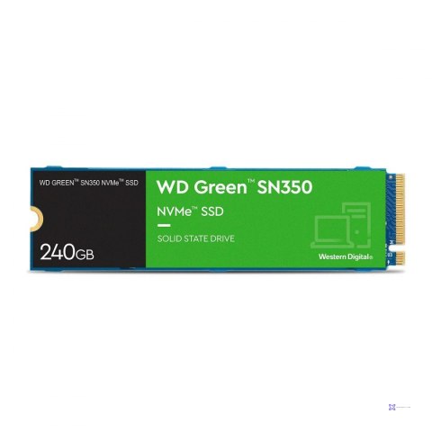 Dysk SSD WD Green SN350 240GB M.2 2280 PCIe NVMe (2400/900 MB/s) WDS240G2G0C