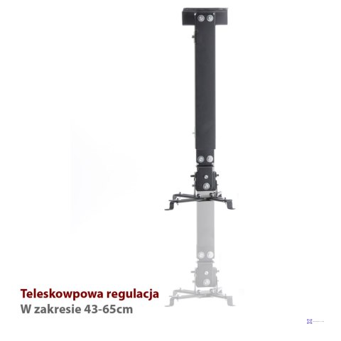 UCHWYT DO PROJEKTORA 2w1 sufitowy67cm/ścienny54cm P-108 10KG ART