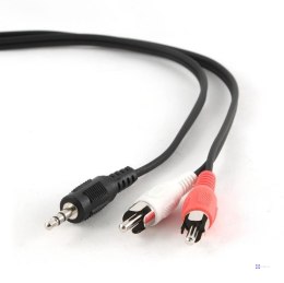 Kabel stereo minijack - 2x RCA (CHINCH) 5m Gembird