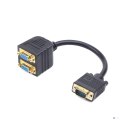 Splitter VGA-VGA x2 (15M/15F) Gembird CC-VGAX2-20CM (0,2 m)