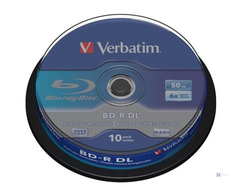 BD-R Verbatim 50 GB SL DataLife Cake 10