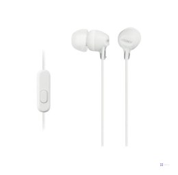 Słuchawki SONY douszne z mikrofonem MDR-EX15APW białe PROMOCJA