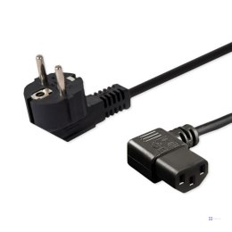 Kabel SAVIO CL-116 (C13 / IEC C13 / IEC 320 C13 M - Schuko M; 1,8m; kolor czarny)